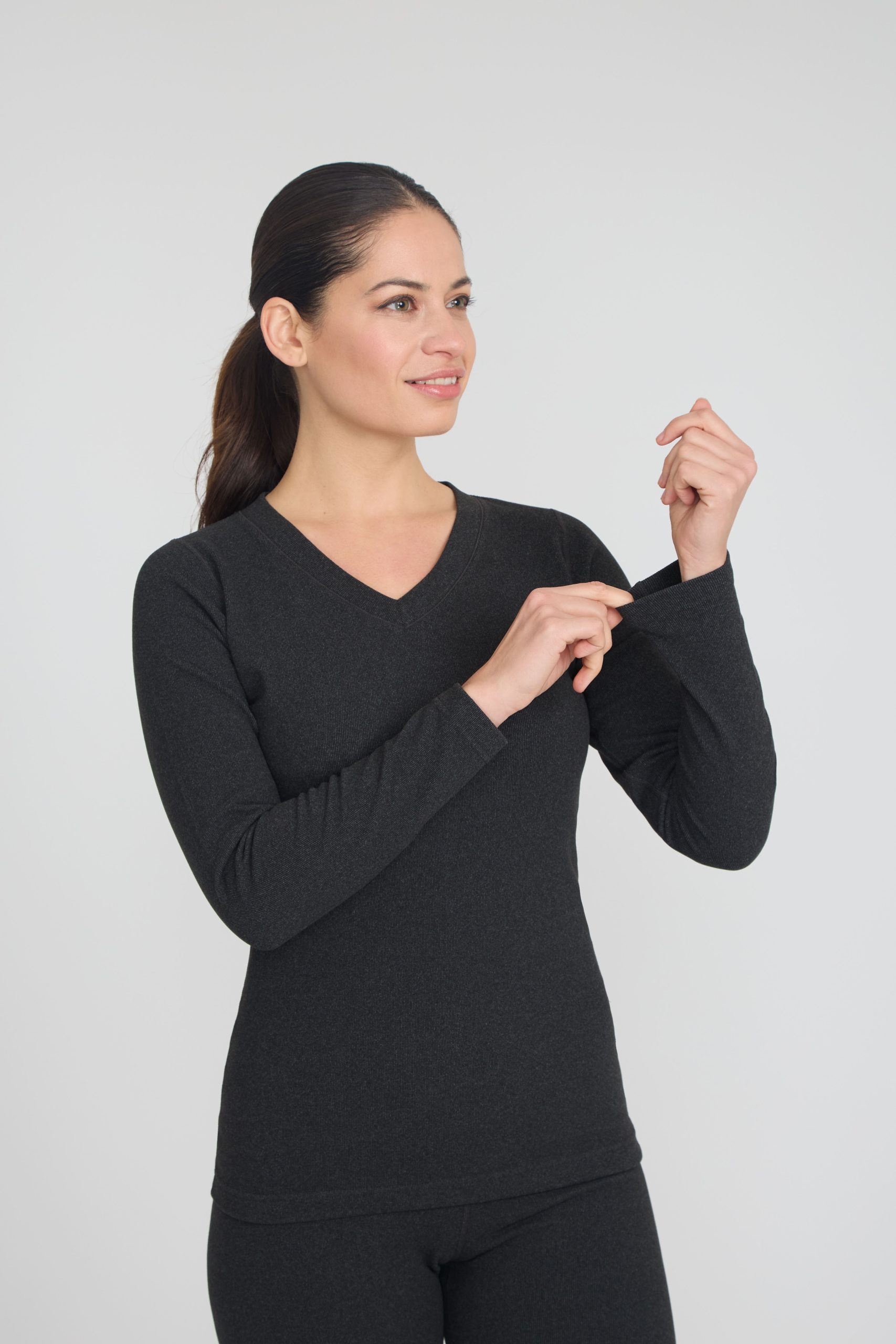 CAMISETA TÉRMICA PRIMERA CAPA OXWEAR ELGA BLACK - Imagen 5